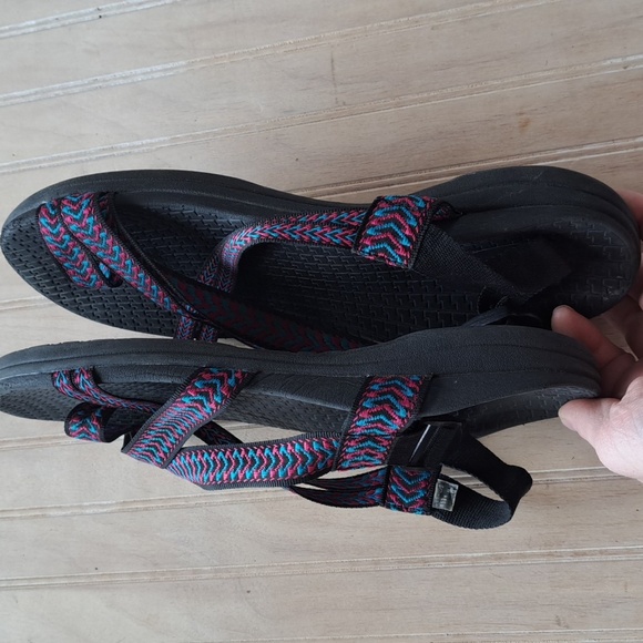 Airwalk Strappy Hiking Sandals Comfort  Colorful Woven Straps Toe Strap Unisex - Picture 6 of 8